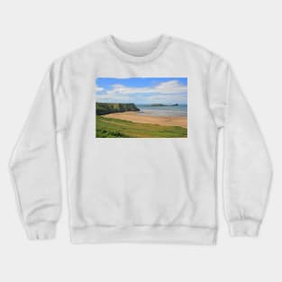 Gower Peninsula, Rhossili Beach & Worm's Head Crewneck Sweatshirt